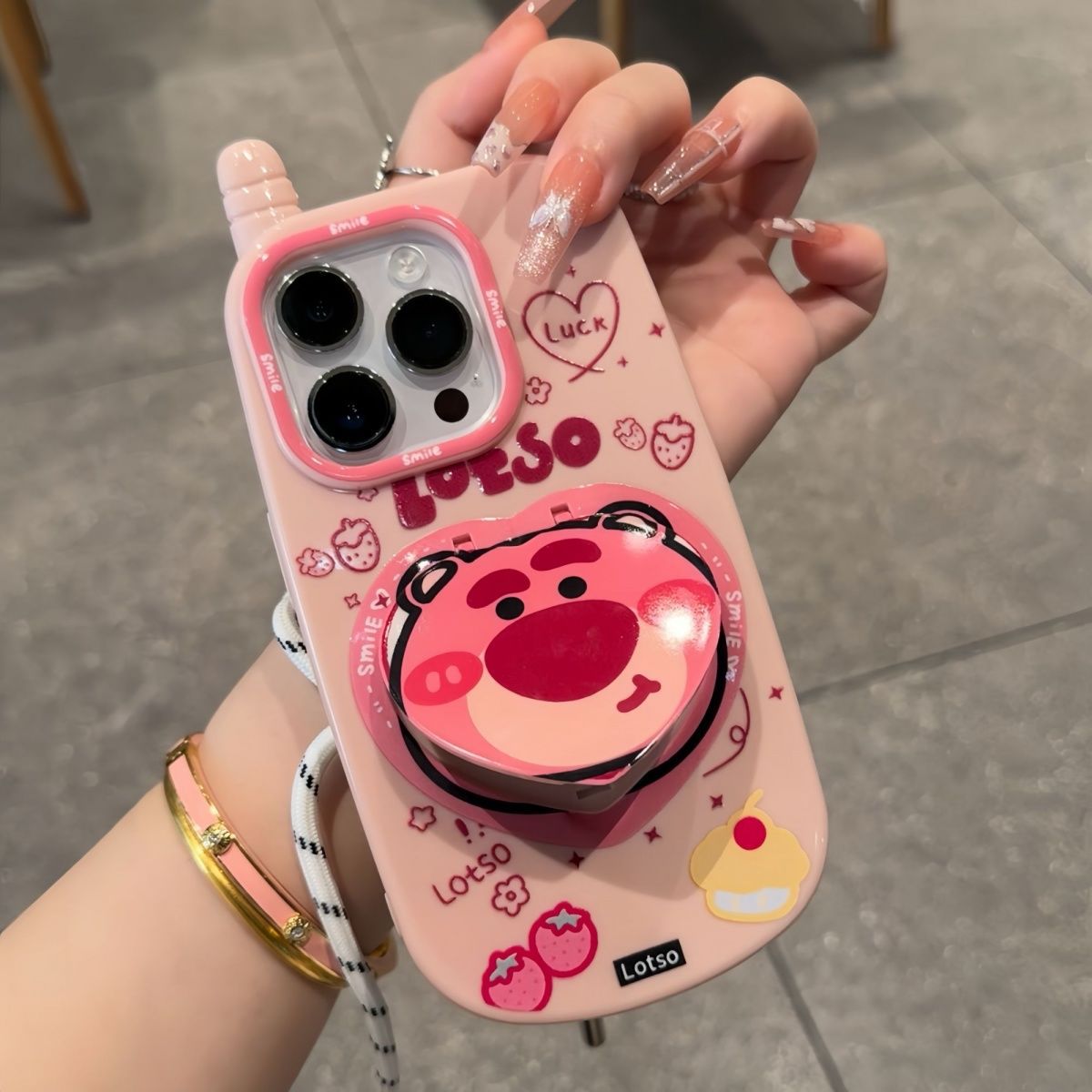 卡通大哥大适用iphone16手机壳苹果15保护套14pro化妆镜13软壳12