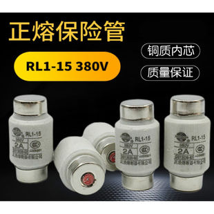 10個(gè) 15保險(xiǎn)絲管熔芯380V2A4A5A6A10A15A2A 正熔陶瓷熔斷器RL1
