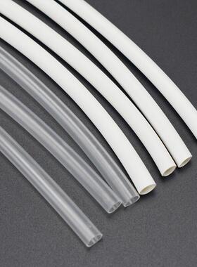 600V热缩管加厚白色透明绝缘套管加热伸收缩电线保护软管电工穿线