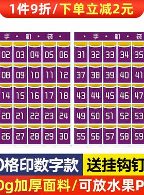 索普拉(Sopla)60格教室手机收纳袋存放袋班级墙挂式袋子门后挂兜