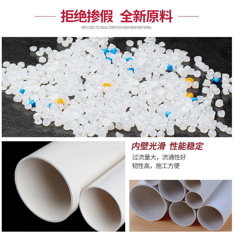 巨成云PVC排水管下水管道排污管110mm壁厚2.8mm2米/根下单看详情