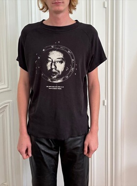 ERD忧郁的富二代赛日音乐家人像印花垂坠插肩短袖SERGE RAGLANTEE