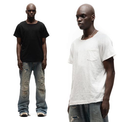 nofaith特殊剪裁梯形领口短袖