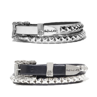 ERD忧郁 复古朋克风单排铆钉真皮腰带做旧雕花logo皮带 富二代