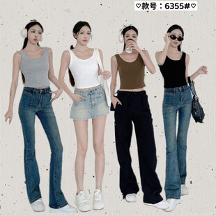 韩系蝴蝶结背心外穿内搭纯欲风露背上衣6355 左猫 优可丝棉