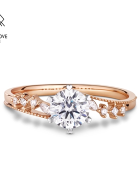 VANNY LOVE/梵尼洛芙花漾钻戒钻石戒指结婚求婚订婚戒指女钻戒