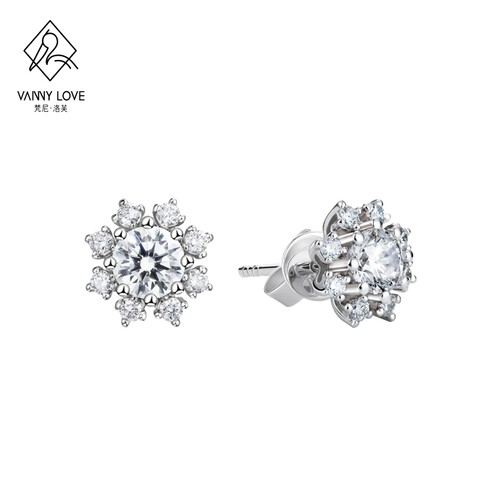 vannylove梵尼洛芙gia钻石耳钉