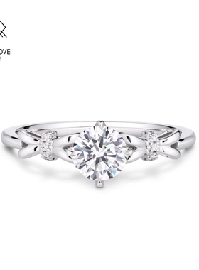 VANNY LOVE/梵尼洛芙翩然钻戒钻石戒指结婚求婚订婚戒指女钻戒