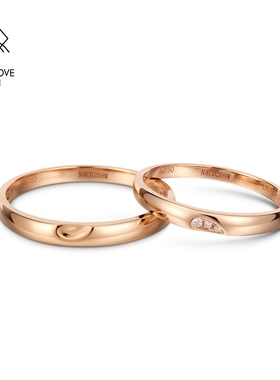 VANNY LOVE/梵尼洛芙心形对戒创意结婚对戒男女一对婚戒