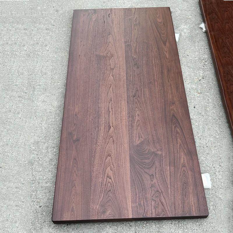 北美黑胡桃木板实木桌板圆桌面板原木茶桌白蜡木大板实木桌面定制