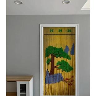 纯手工门帘玄关隔断珠帘挂帘家用屏风卫生间装 新款 饰卧室帘成品