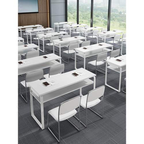 补习辅导班培训桌椅组合简约会议桌双层长条桌美甲桌中小学生课桌