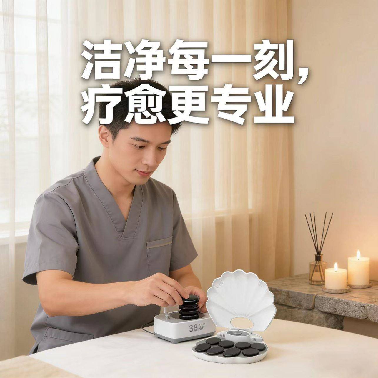 金属美容棒大容量解压面膜加热保温暖宫SPA能量石spa热石眼部眼护,居家日用,美容小工具,淘宝优惠券,粉丝福利购,淘宝优惠卷