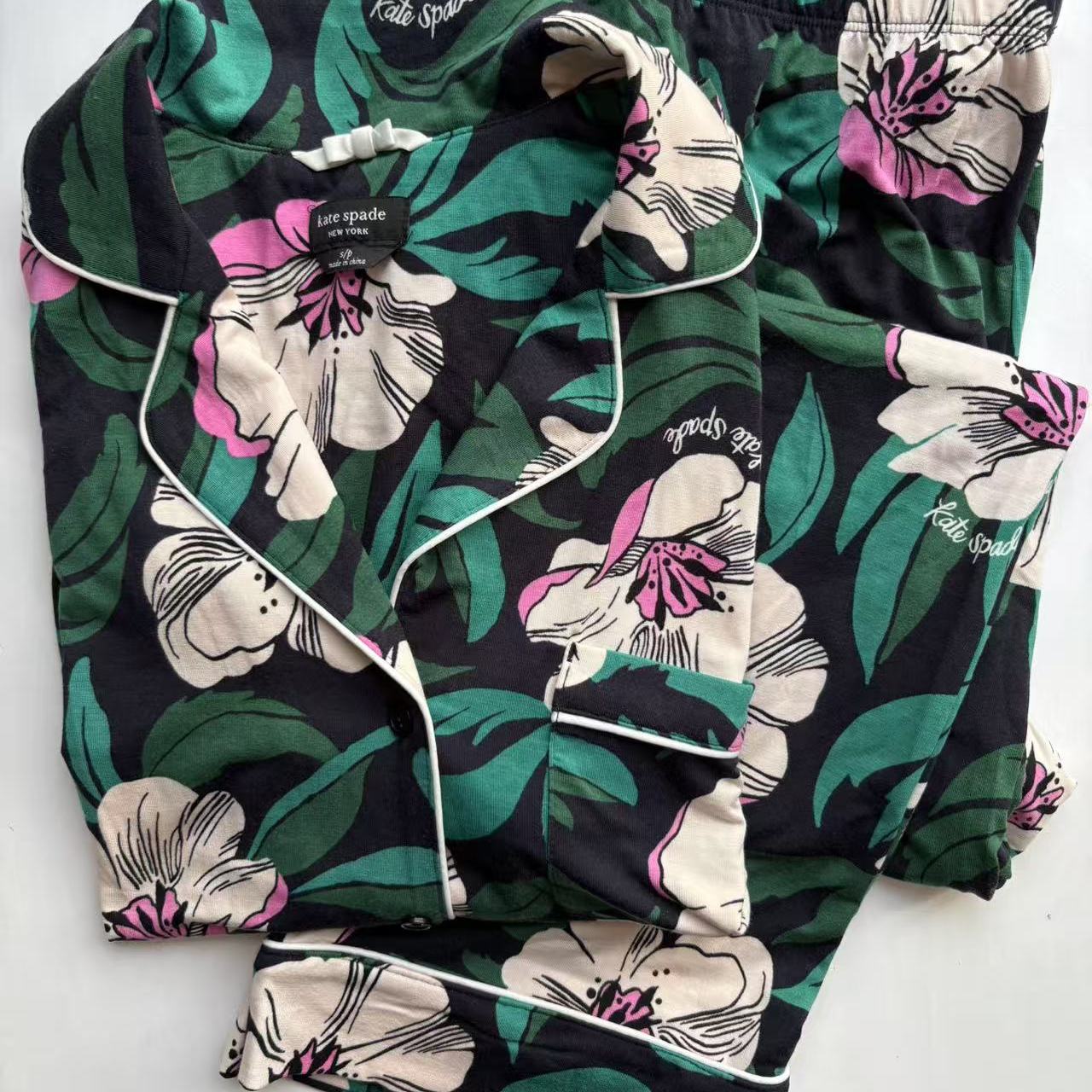 出口美国轻奢ks女士睡衣家居服短袖长裤天然莫代尔柔软亲肤气质深