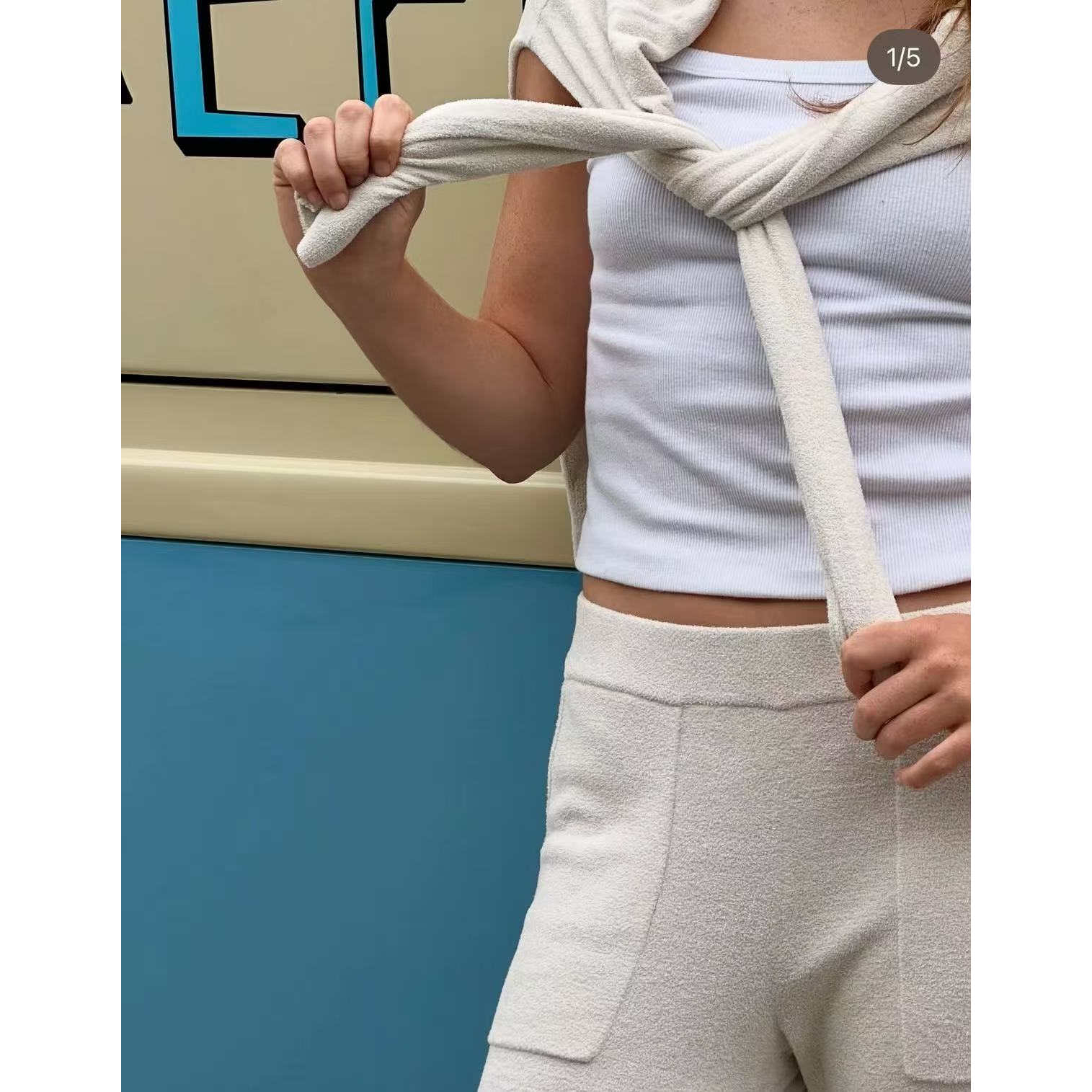 高个子姐妹来软糯体感的BAREFOOTDREAMS丝绒柔软休闲裤外出居家裤