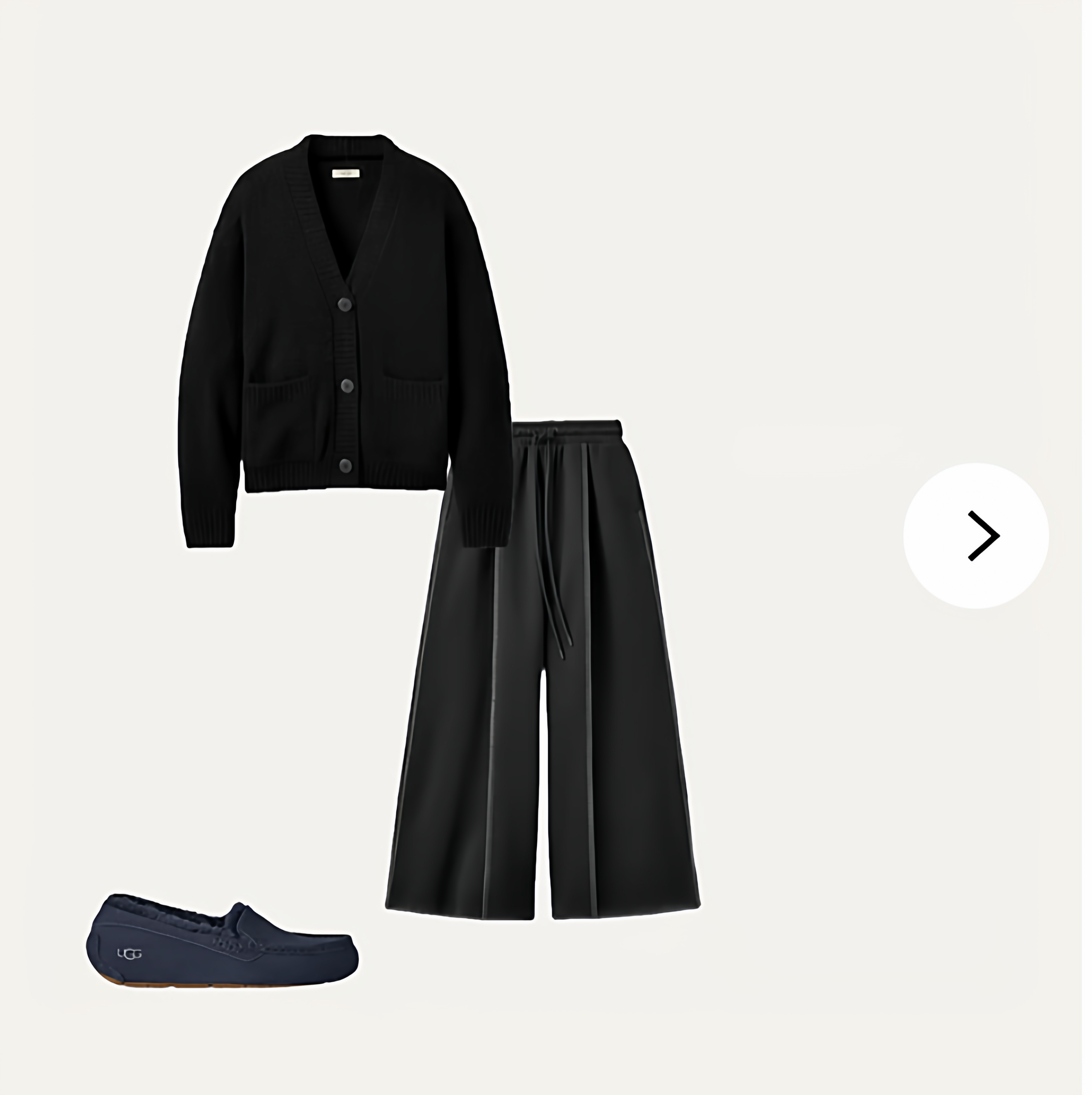 一件穿回本出口UXXwomen jaelyn Cardigan针织羊驼毛落肩开衫潮奢