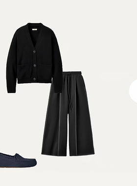 一件穿回本出口UXXwomen jaelyn Cardigan针织羊驼毛落肩开衫潮奢