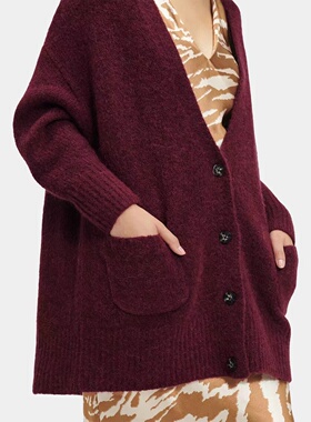 出口UXX澳洲Australiia jaelyn Cardigan毛衣针织落肩开衫潮奢