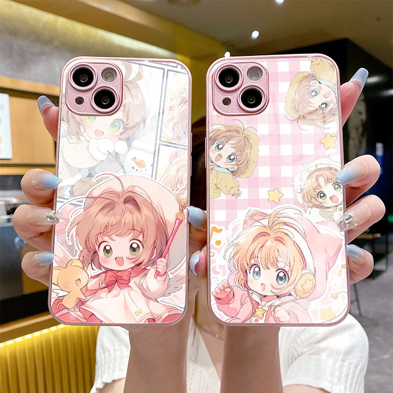 钢化玻璃卡通可爱手机壳