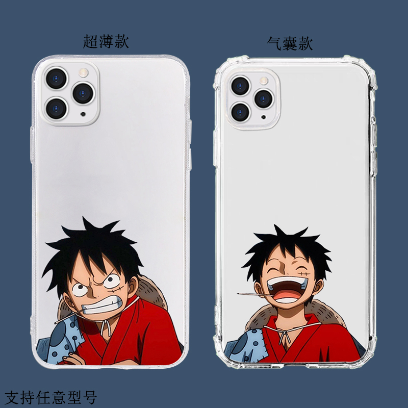 适用魅族18海贼王路飞17卡通16s潮16thplus/16XS/x8/note9努比亚z20/z17/x一加1加9R/8t/7t/pro透明6t手机壳