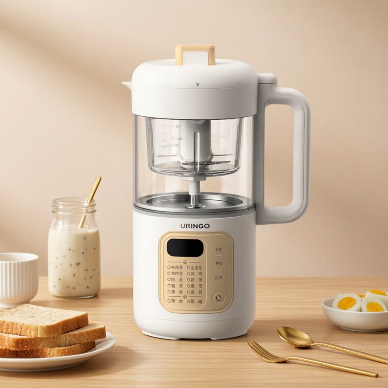 七彩叮当宝宝辅食机多功能料理机蒸煮一体婴儿米糊搅拌打泥工具