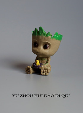 无聊了在格鲁特头上种点花草！