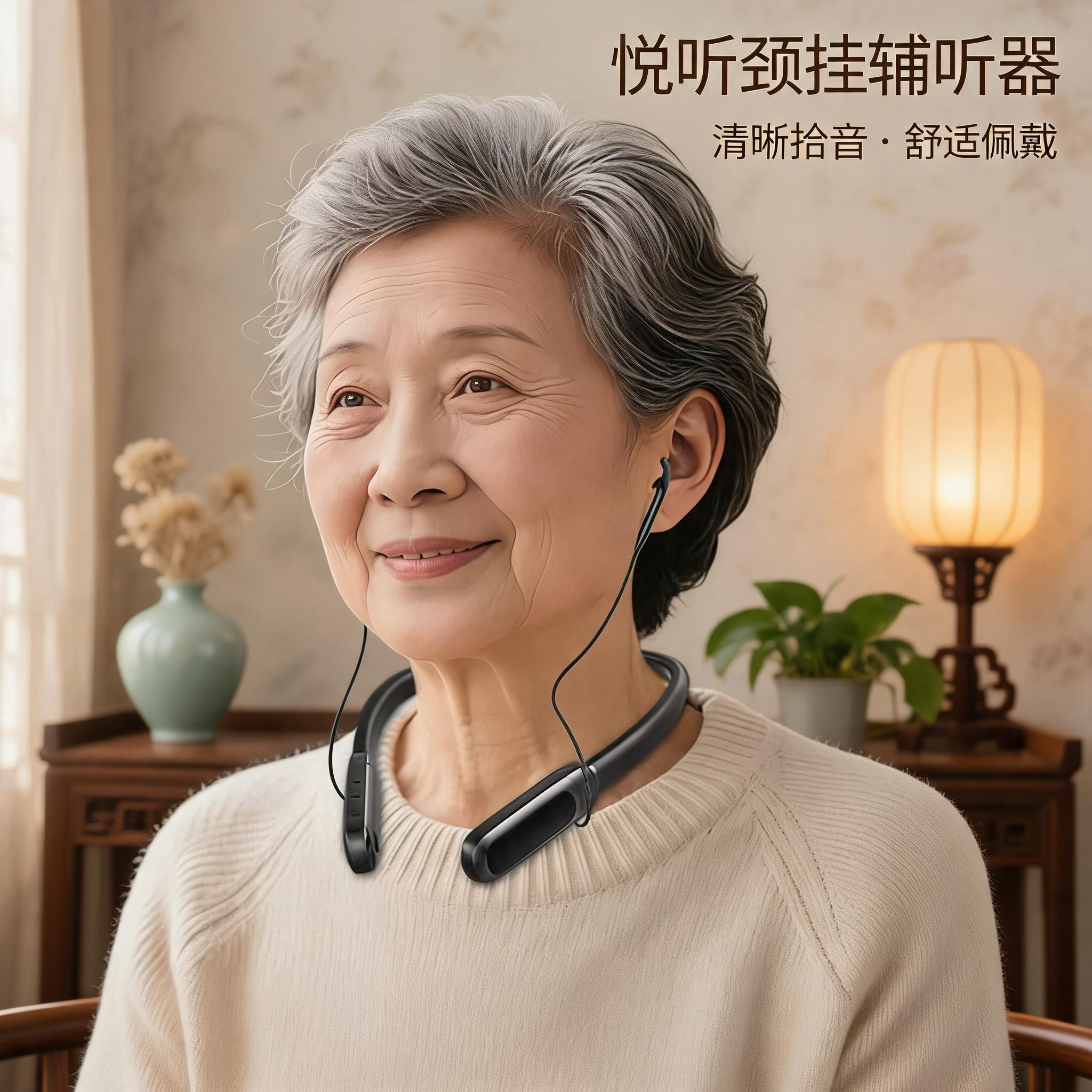 中老年耳朵助听设备防啸叫