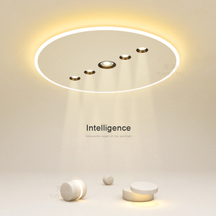 超薄主卧室灯简约现代led吸顶灯全光谱客厅灯餐厅灯大气房间灯具