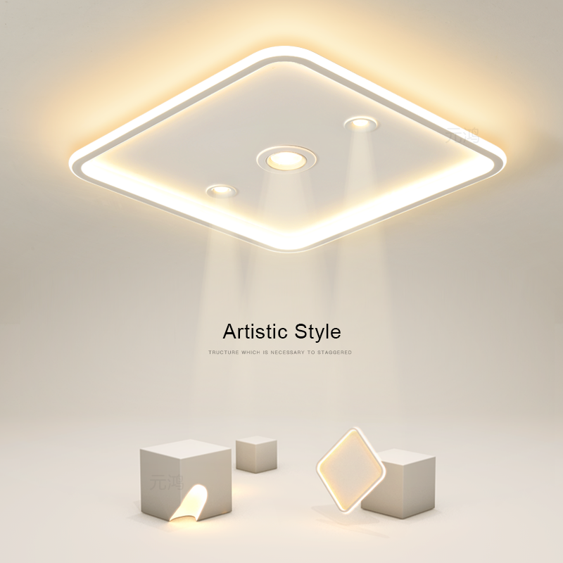 简约现代超薄led主卧室灯吸顶灯