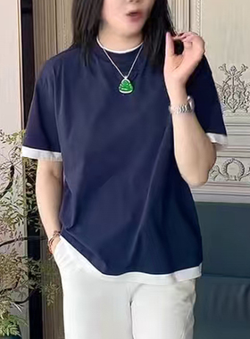 深圳南油＃2026早春新款香港巴黎五区AK休闲宽松圆领短袖T恤上衣