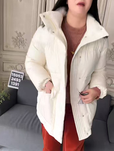 深圳南油#2025秋冬新款香港巴黎五区AK高级感中长款羽绒服外套女