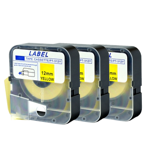 适用MAX线号打码机标签纸PT-309Y 312标签贴纸适用MAX线管打号机LM380 390A 370A 550A不干胶防水标签打印纸