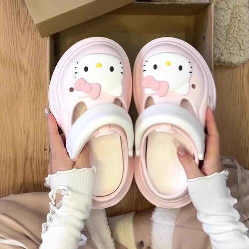 EVA防滑防臭增高软底洞洞鞋女