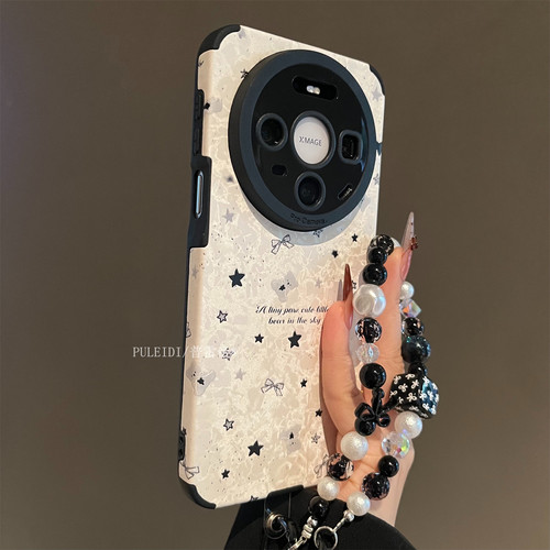 贝壳纹星星小熊适用华为mate80ProMax手机壳mate70pro+高档可爱mate60pro+新款轻奢防摔保护套