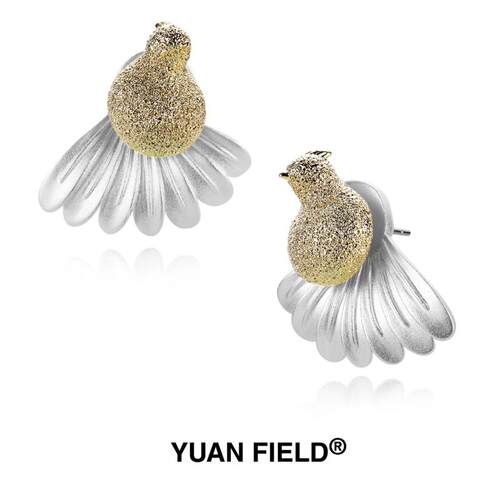 Yuan Field 入境花园系列 圆雀耳环