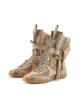 27QUAI  YETI系列 雪怪拳击靴子女牛皮中筒短靴