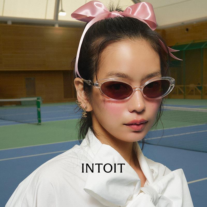 【INTOIT】BOUNCE系列椭圆猫眼复古风格墨镜-EMMA透明
