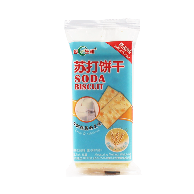 每日生机奶盐苏打饼干多口味香葱发酵饼干