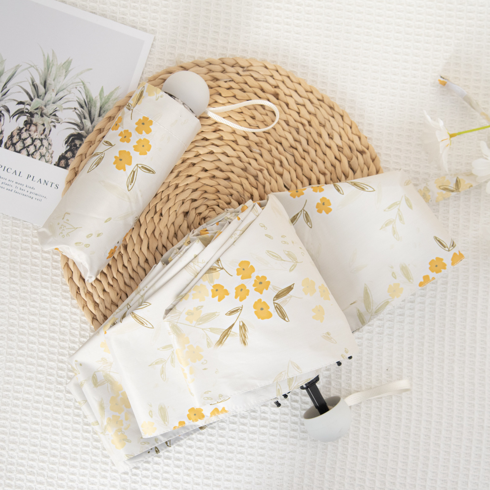 全自动雨伞女晴雨两用复古高级太阳伞防晒防紫外线小巧便携遮阳伞