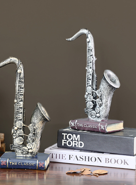 美式复古乐器萨克斯摆件做旧创意家居装饰品工艺礼品摆设