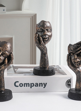 跨境复古沉默是金迷你创意家居客厅欧式服装咖啡店店铺轻奢酒柜装