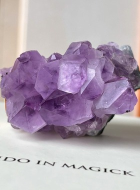 kido家能量紫晶簇秒杀星光簇水晶居家手链项链消磁生意摆件高级