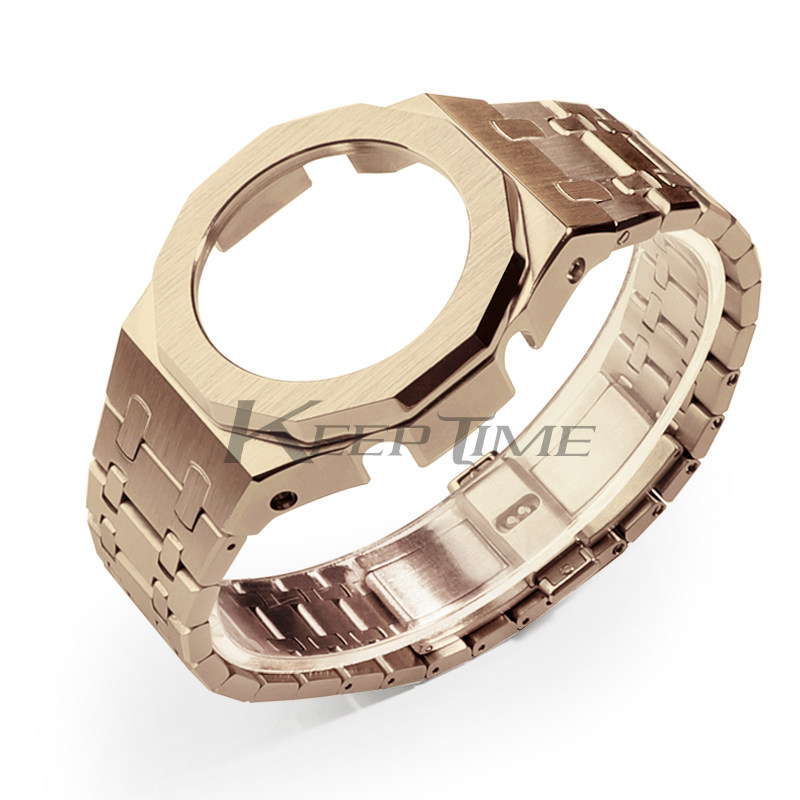 thumbnail for Farmhouse Oak GMA-S2100 GA2100 Integrated Modified Metal Case Strap Stainless Steel Case Tape Accessories