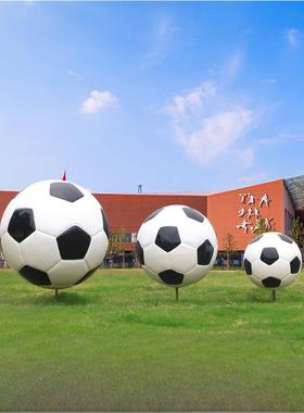 彷真足球篮排球雕塑房地产户外公园足球体育场学校玻璃钢景观摆件