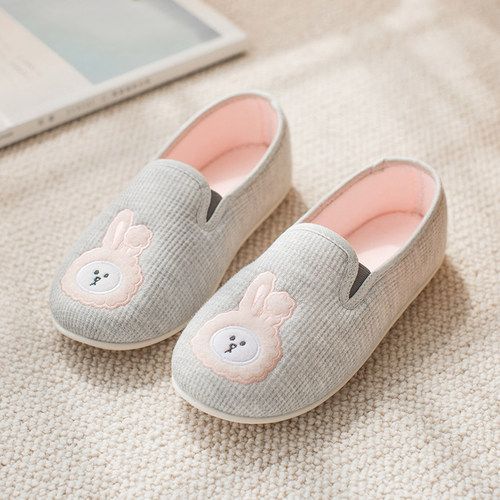 月子鞋春秋可爱包跟防滑孕妇鞋夏