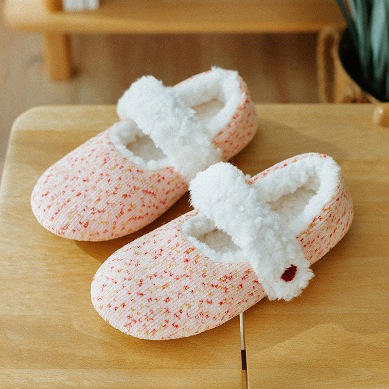 月子鞋秋冬季产后软底包跟静音冬