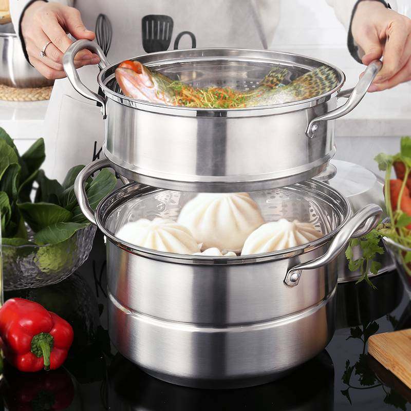 pure 304 steamer Stainless steel three layers thickening household 32/34/36/40cm multi-storey steamer Super large commercialin the Kitchen/Cooking utensils , Cooking utensils , Cookware/Pot/Kettle , Steamer  category - from Buy2taobao.com to provide professional Taobao agent buy service