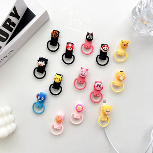 手机数据线保护套充电线防折断2024新款可爱收纳整理固定器适用于苹果安卓type-c充电器保护头15全包ipad华为