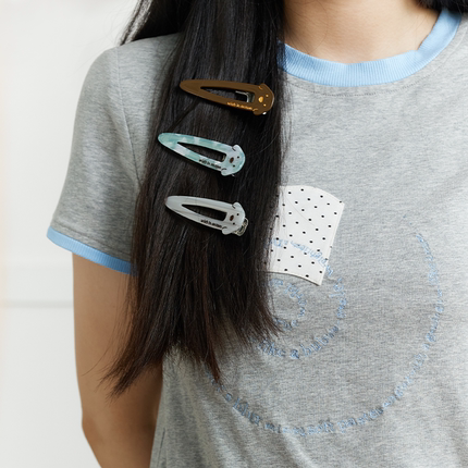 wishmore狗狗发夹边夹可爱发饰侧边夹2025新款女孩发夹刘海夹百搭