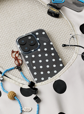 wishmore波点手机壳原创回形针磁吸手机壳iphone17Pro/iphone16pm